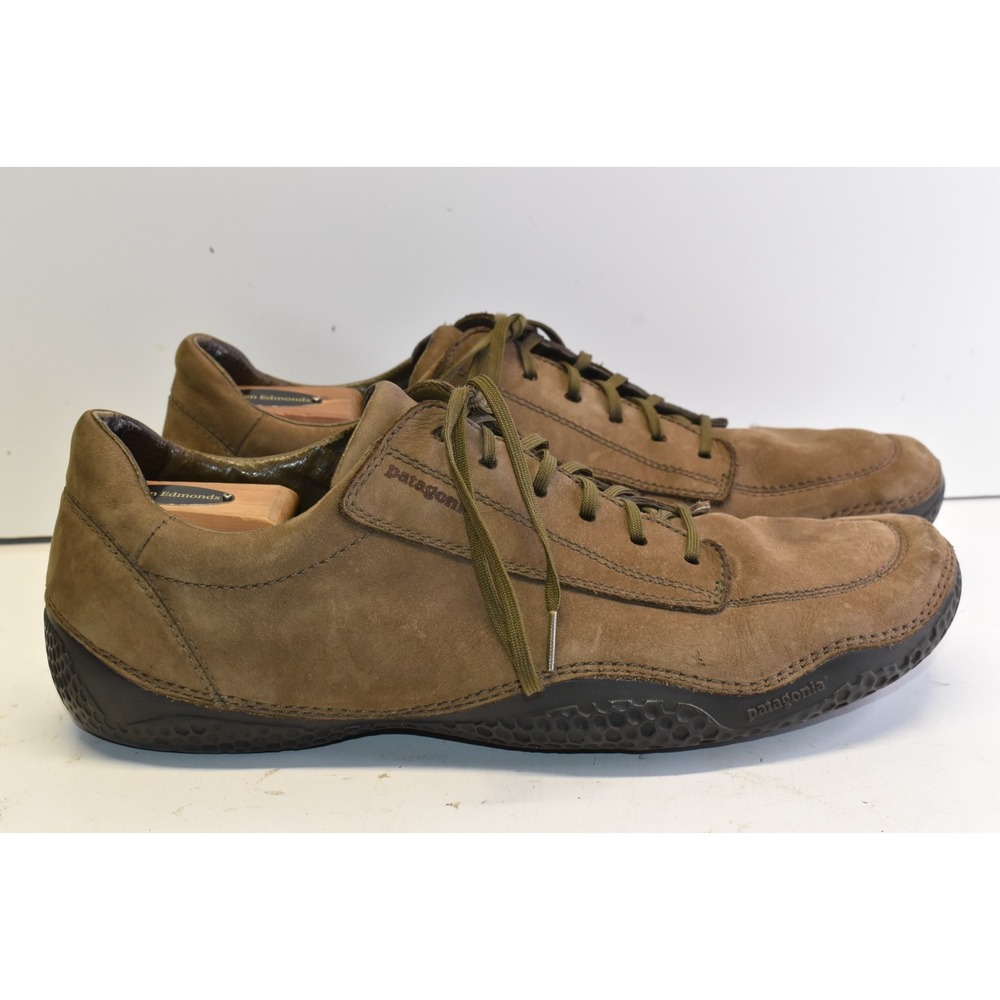 Patagonia Mens Skywalk Performance Leather Shoes Brown Size 13 Outdoor Hiking